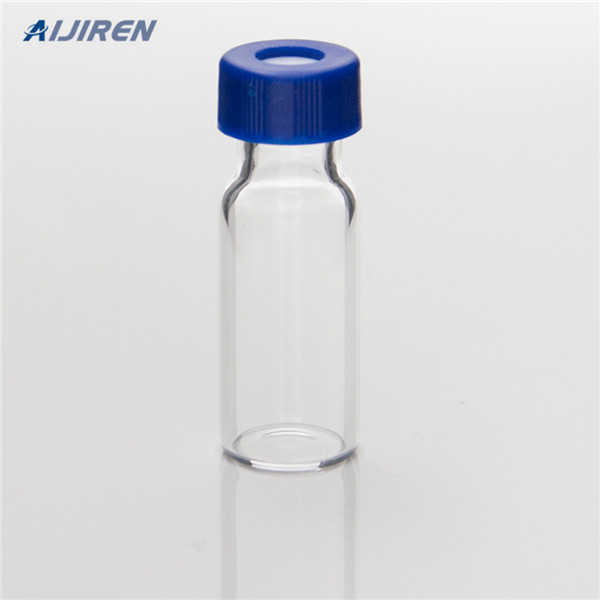 clear HPLC glass vials PTFE/silicone septum